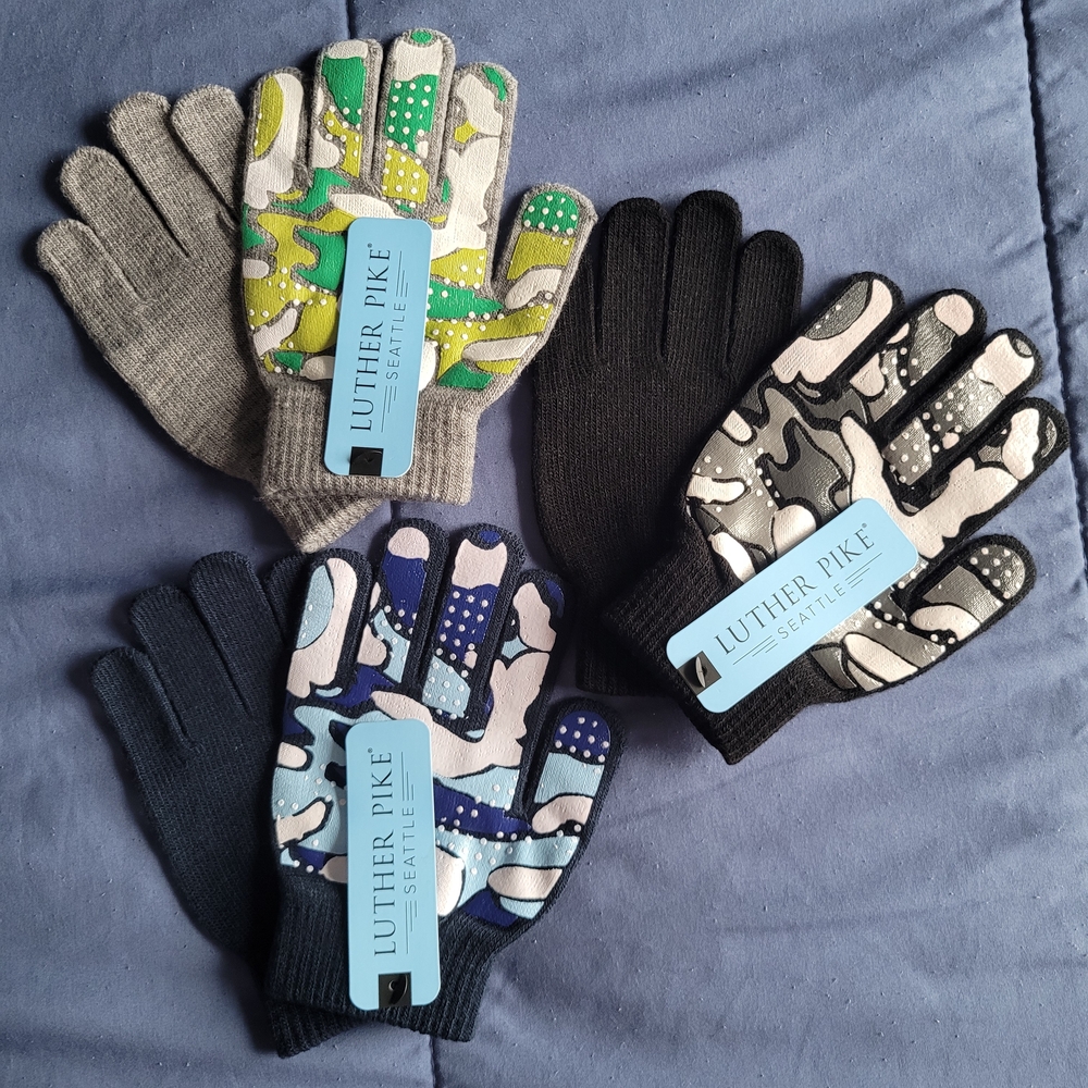 Kids' Colorful Gloves Set